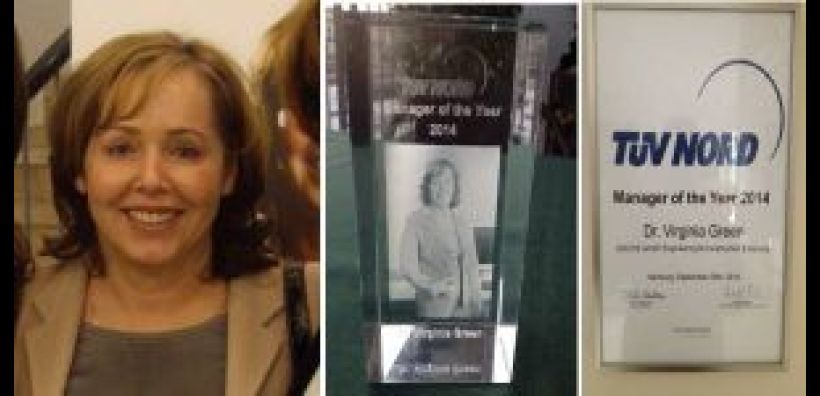 Η Δρ. Βιργινία Green Manager Of The Year 2014 της TÜV NORD