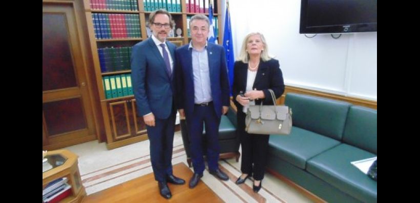 Ζητήματα ενέργειας συζητήθηκαν στη συνάντηση του Γερμανού πρέσβη με τον Περιφερειάρχη Κρήτης