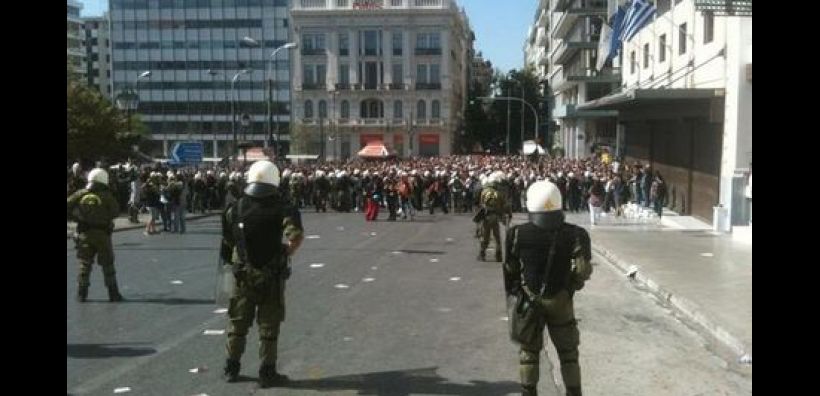 Μικρής έντασης επεισόδια στην πλατεία Συντάγματος