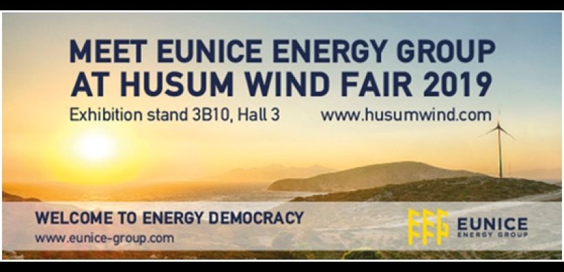 Η EUNICE ENERGY GROUP (EEG) στη διεθνή έκθεση “HUSUM WIND 2019”