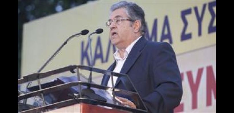 «Όχι» στην ιδιωτικοποίηση της ΔΕΗ από τον Δ. Κουτσούμπα