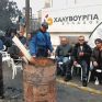 Συνάντηση Γ. Βρούτση με τους απεργούς της Χαλυβουργίας