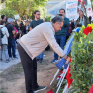 Κατάθεση στεφάνου στο Πολυτεχνείο από τον πρόεδρο της ΓΕΝΟΠ/ΔΕΗ-ΚΗΕ Αντώνη Καρρά