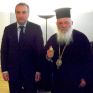 Συνάντηση Στ. Καλαφάτη με τον Αρχιεπίσκοπο Ιερώνυμο