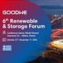 Η GoodWe συμμετέχει ως Ασημένιος Χορηγός στο 6ο Renewable &amp; Storage Forum - Απαντήσεις σε καίρια ερωτήματα για την προοπτική της αγοράς, από το Net Metering στο Net Billing