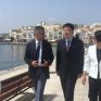 Στη Σύρο ο Κινέζος πρέσβης - Επισκέφτηκε τον υποσταθμό της διασύνδεση των Κυκλάδων